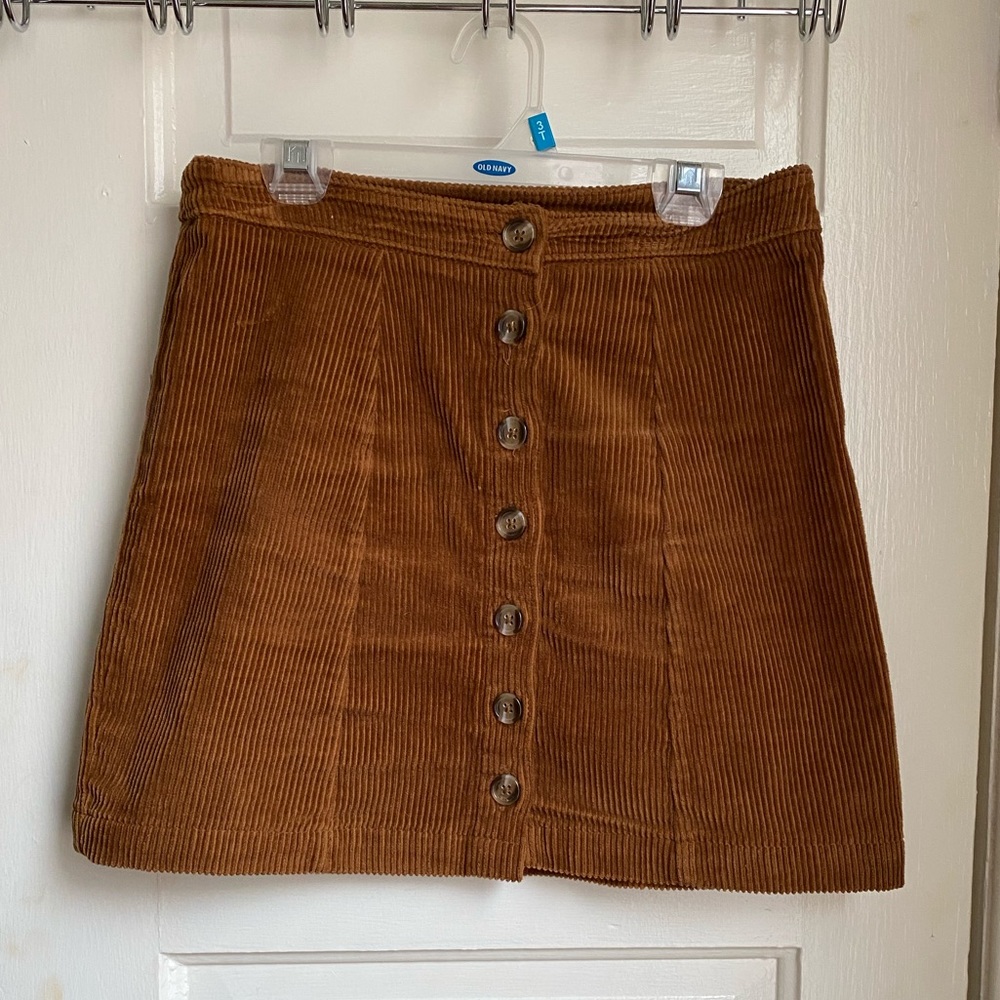 Forever 21 High-Waisted Corduroy Skirt🌿🌿🌿